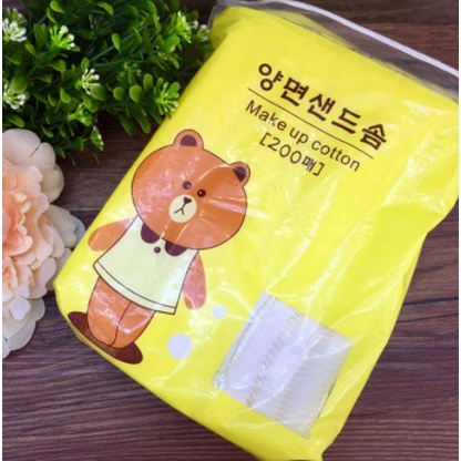 Bông Tẩy Trang Gấu Thỏ Vịt 200 Miếng | BigBuy360 - bigbuy360.vn