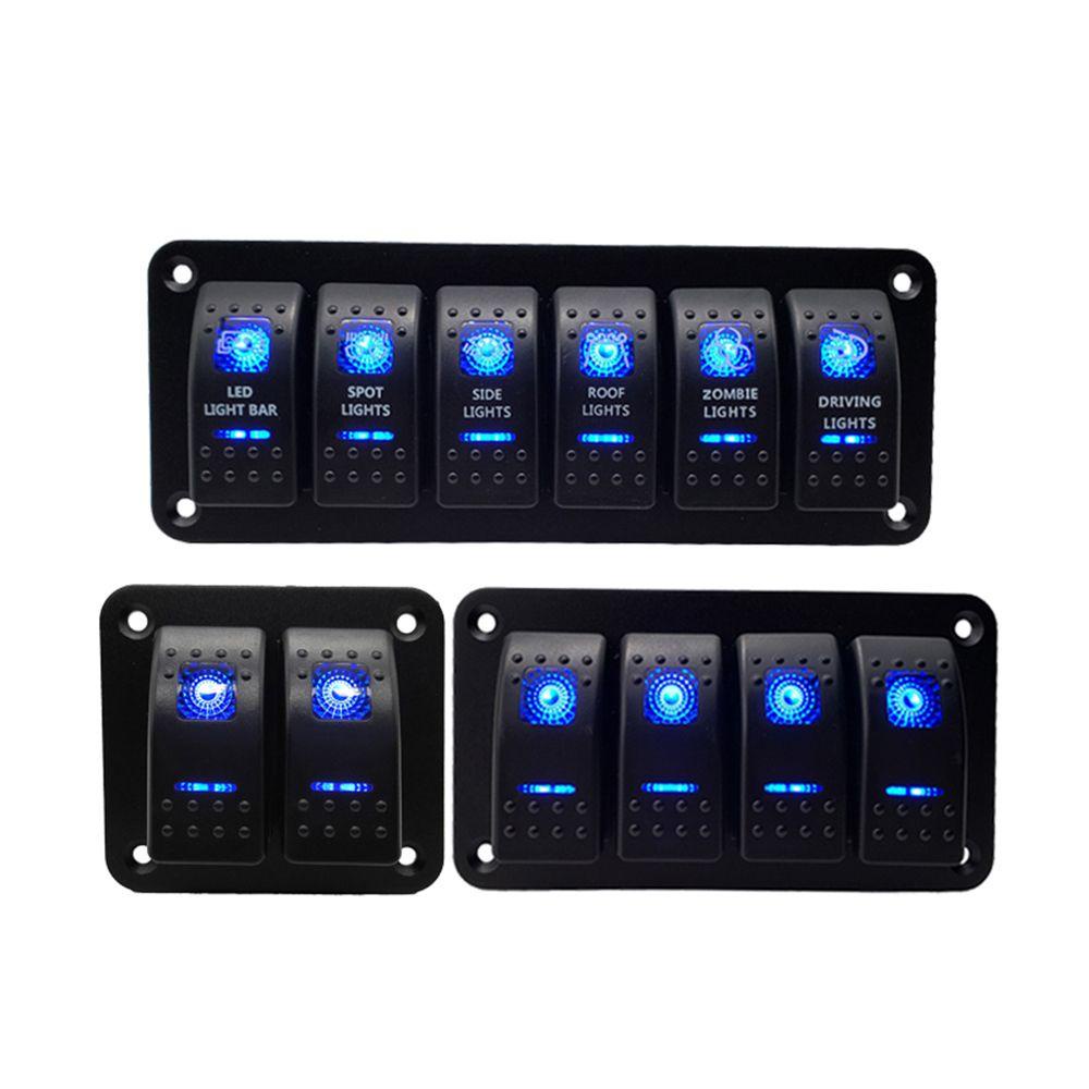 Bảng Công Tắc Đèn LED RV 12V / 24V Chống Nước Sửa Chữa Cho Tàu Thuyền / Xe Hơi
