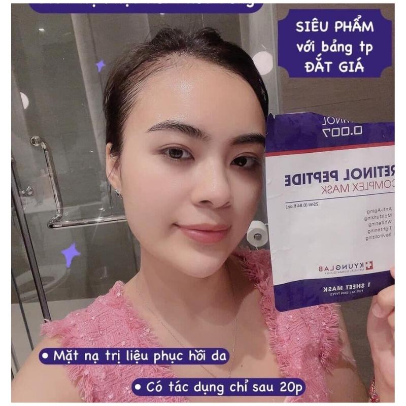 Mặt nạ retinol ,Mặt nạ Retinol Peptide Complex Kyung Lab  tái tạo da, làm trắng da và dưỡng da săn chắc, căng mịn da