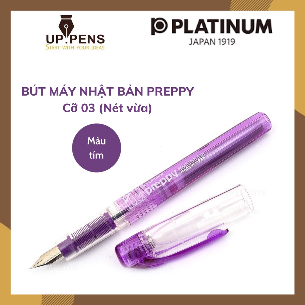 Bút máy Platinum Preppy - 03 Fine Nib - Màu tím (Purple)