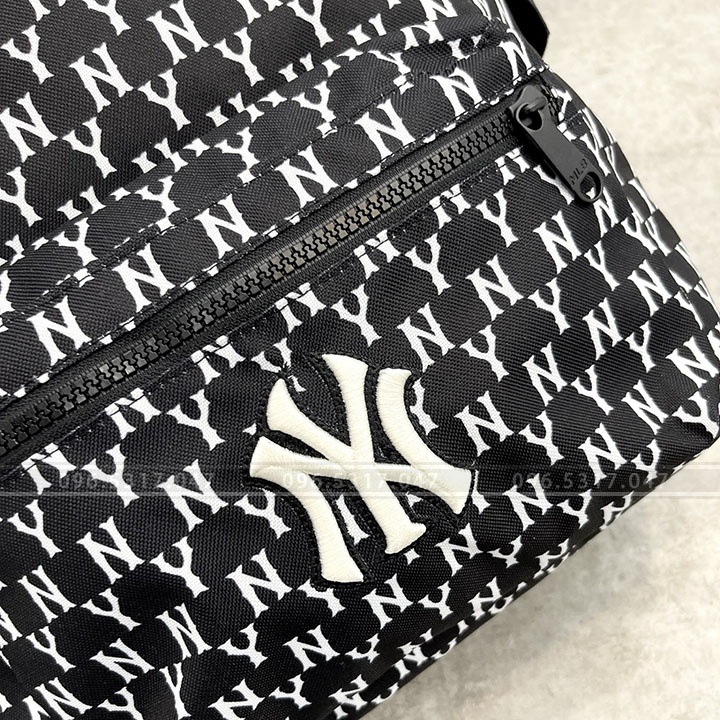 Balo NY MLB Họa Tiết Monogram In Chìm NY, Hàng Xuất Đầy Đủ Tem, Phong Cách Trẻ Trung Năng Động
