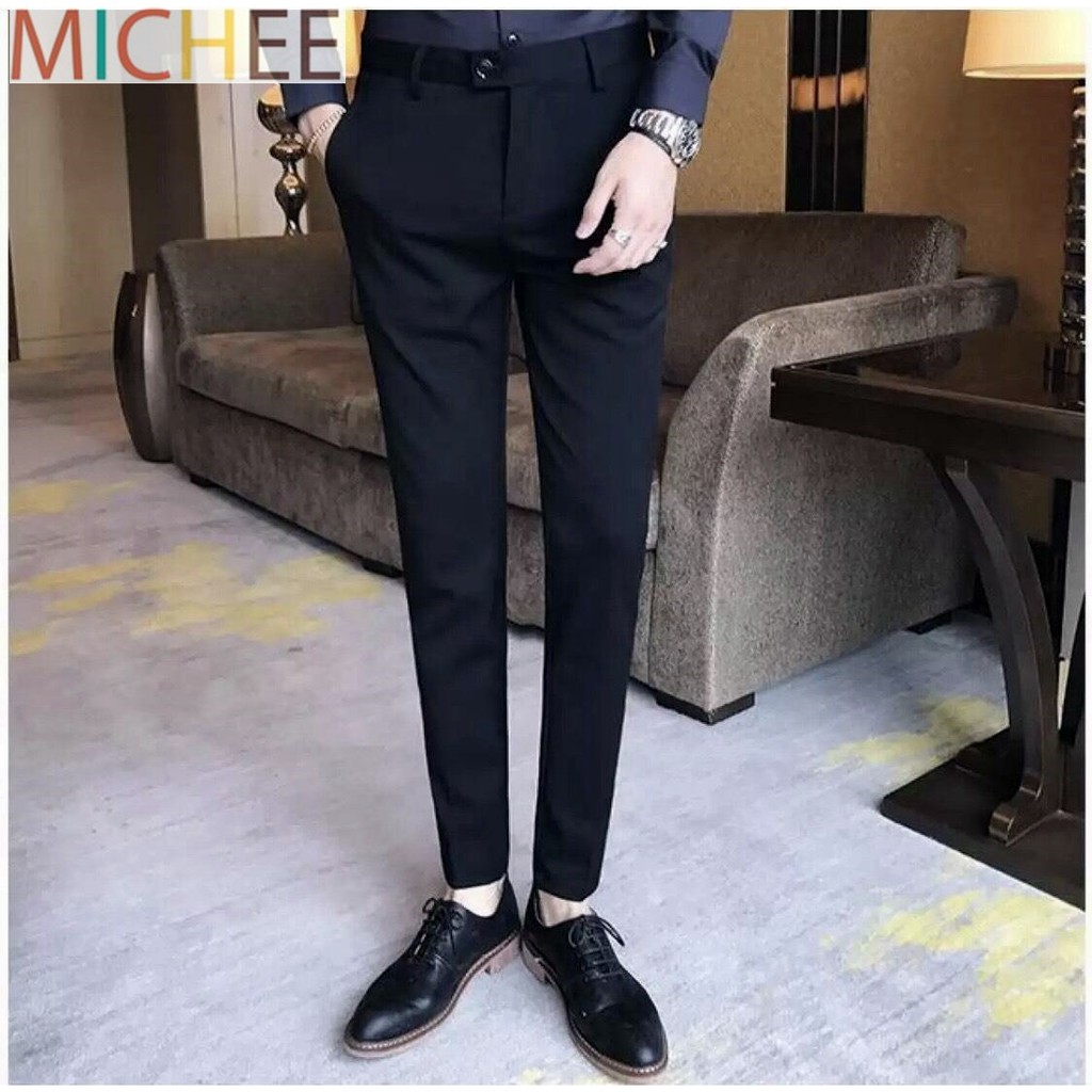 Quần Âu Nam MiChee Vải Tuyết Mưa Co Giãn Tốt, Quần Tây Công Sở Cao Cấp | BigBuy360 - bigbuy360.vn