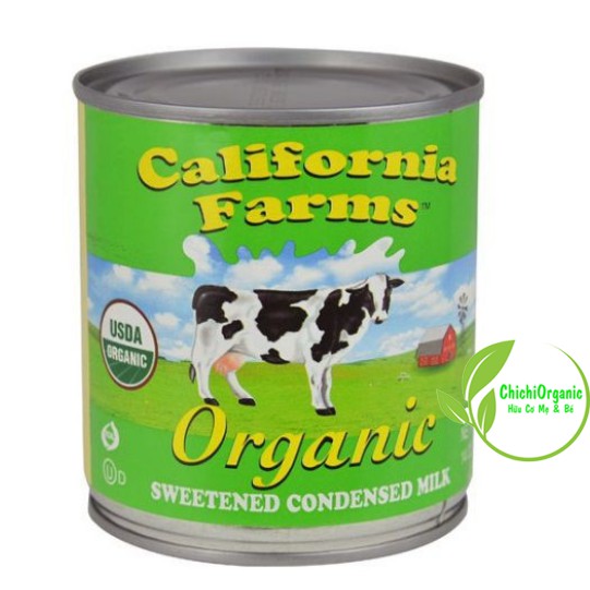 {Date 4/2022} Sữa Đặc Hữu Cơ Nguyên Kem Có Đường California Farms 397g