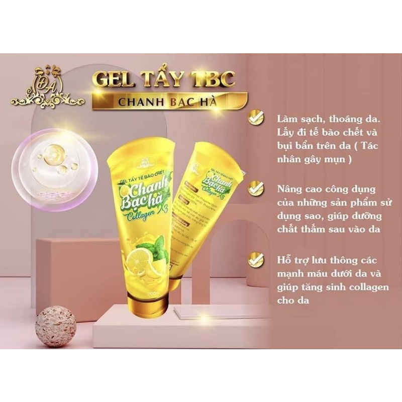 [CHÍNH HÃNG] Tẩy Bào Chết Chanh - Bạc Hà Collagen X3
