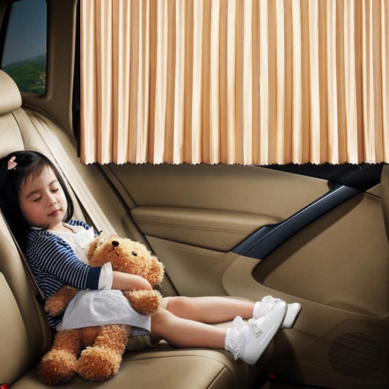 Rèm cửa ô tô vải che nắng có gắn nam châm- bộ 4 rèm-Seven.car