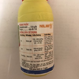 Trừ nhện Nilmite 550sc 100ml