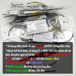 Mạch passing 3s kiêm BẬT TẮT đèn trợ sáng