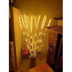 10 Bông lúa đèn led ánh kim thu hút TÀI LỘC tặng kèm phích cắm