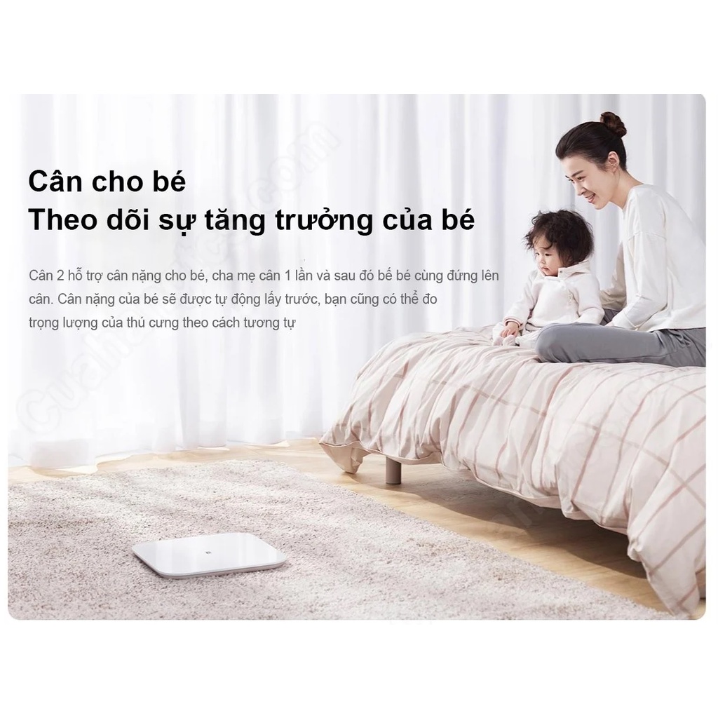 Cân thông minh Mi Smart Scale 2 Universal - Cân điện tử thông minh XIaomi gen 2 App Mi Fit