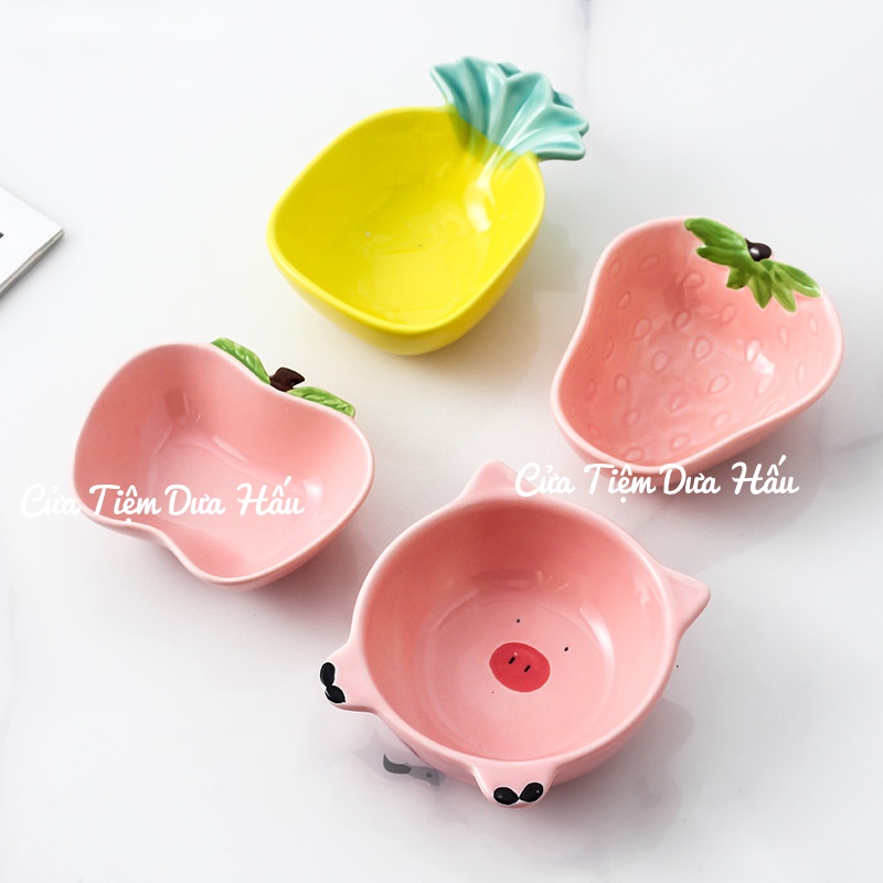 Chén Bát Ăn Dặm Hình Heo, Bát Con Lợn Dễ Thương Cho Bé - Cửa Tiệm Dưa Hấu
