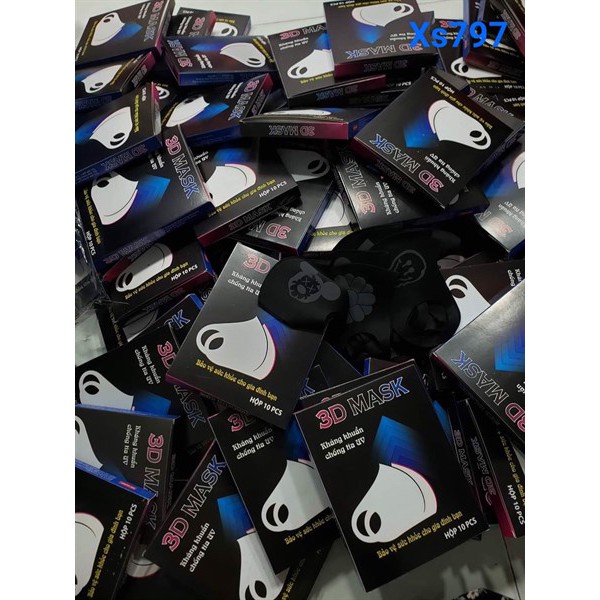 Khẩu Trang Phản Quang 7 Màu Vải Su Cao Cấp 3D Mask (hình ngẫu nhiên) - KTQ01 | BigBuy360 - bigbuy360.vn