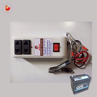 Inverter chuyển điện 12V sang 220V dùng sạc điện thoại, thắp sáng đèn led, chạy adapter wifi dưới 40W