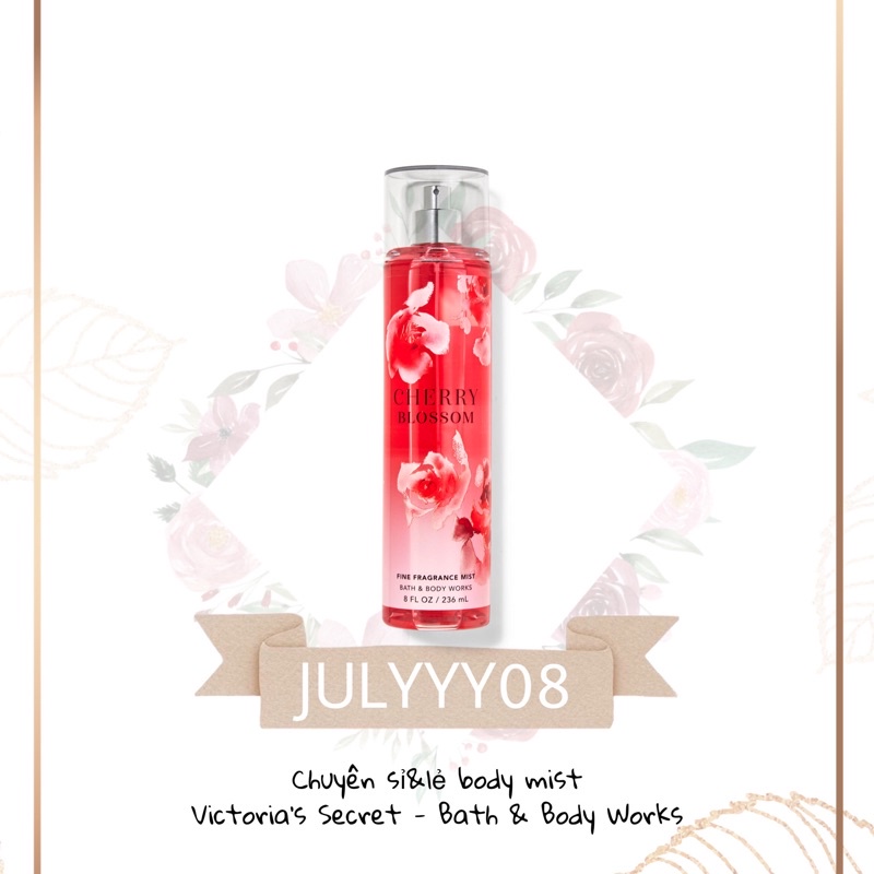 Xịt Thơm Toàn Thân Cherry Blossom Body Mist 30ML/50ML/100ML/Fullsize 236ML +jɥȽÿ08+