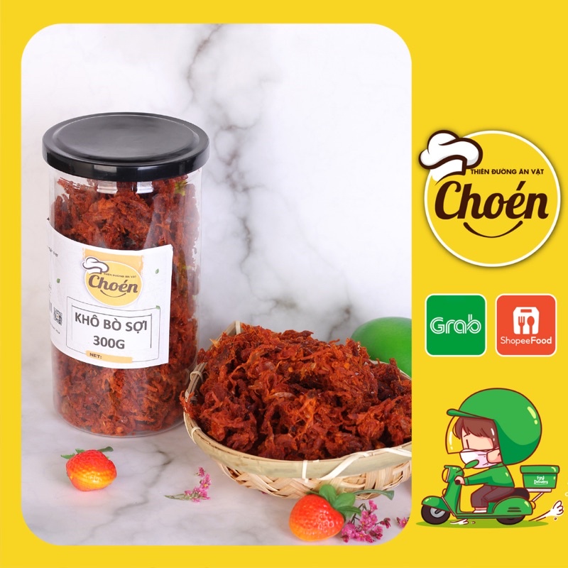 Bò Khô Sợi 300g CHOÉN Thơm Ngon Đảm Bảo Vệ Sinh An Toàn CHOÉN07 | BigBuy360 - bigbuy360.vn