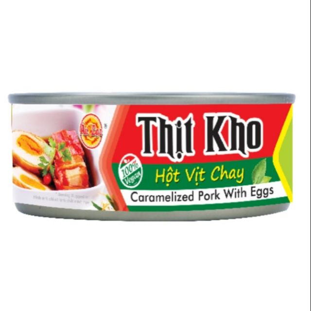 Thịt kho hột vịt chay Âu Lạc lon 150g