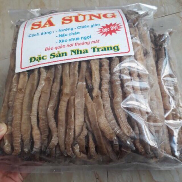 100 gram sá sùng khô Nha Trang dùng nấu phở ngon, ngọt.
