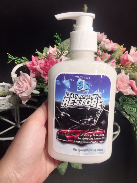 Sáp đánh bóng ghế da, làm mới nhựa và sơn xe.