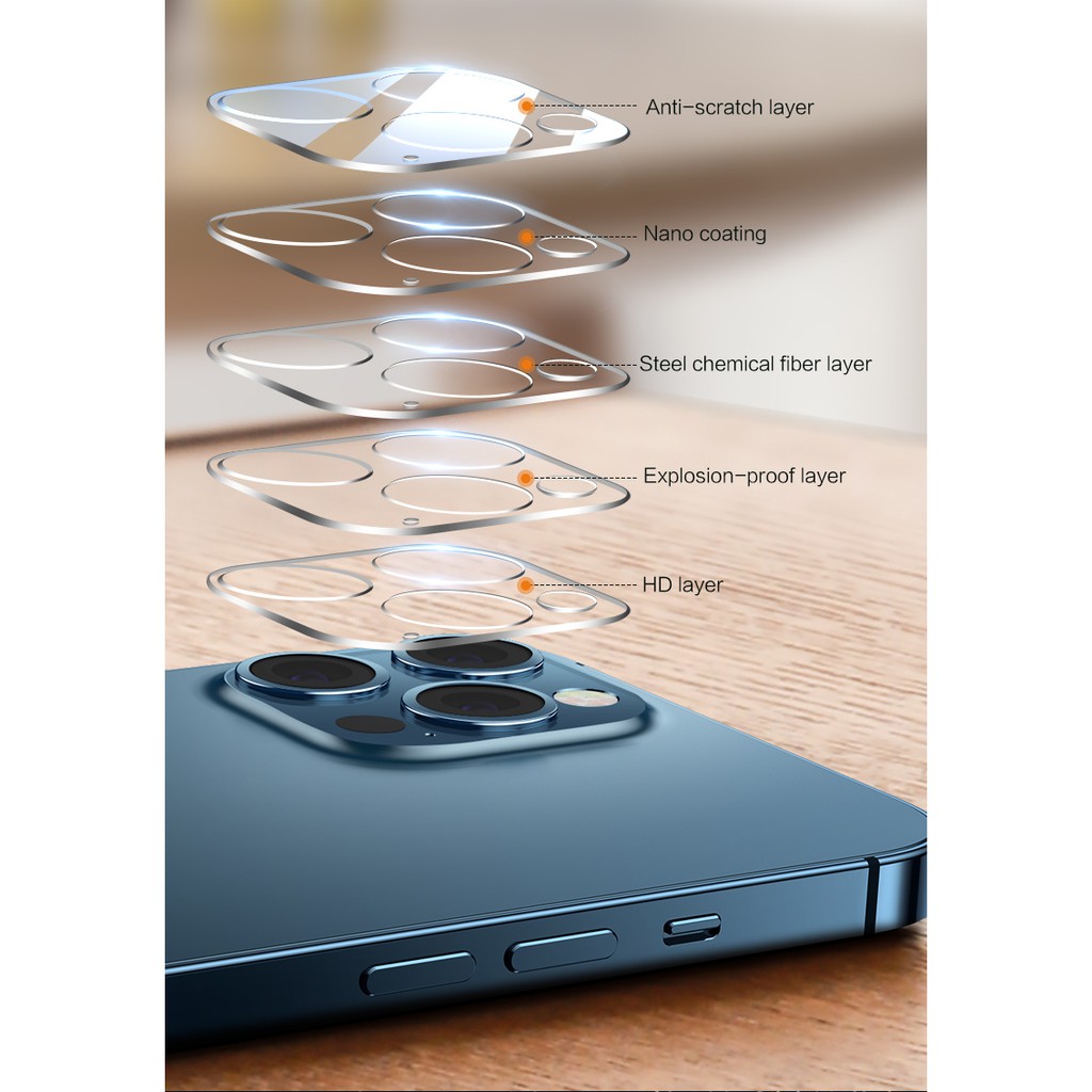 SmartDevil Kính cường lực SmartDevil bảo vệ camera sau thích hợp cho iPhone 13 12 11 Pro max mini