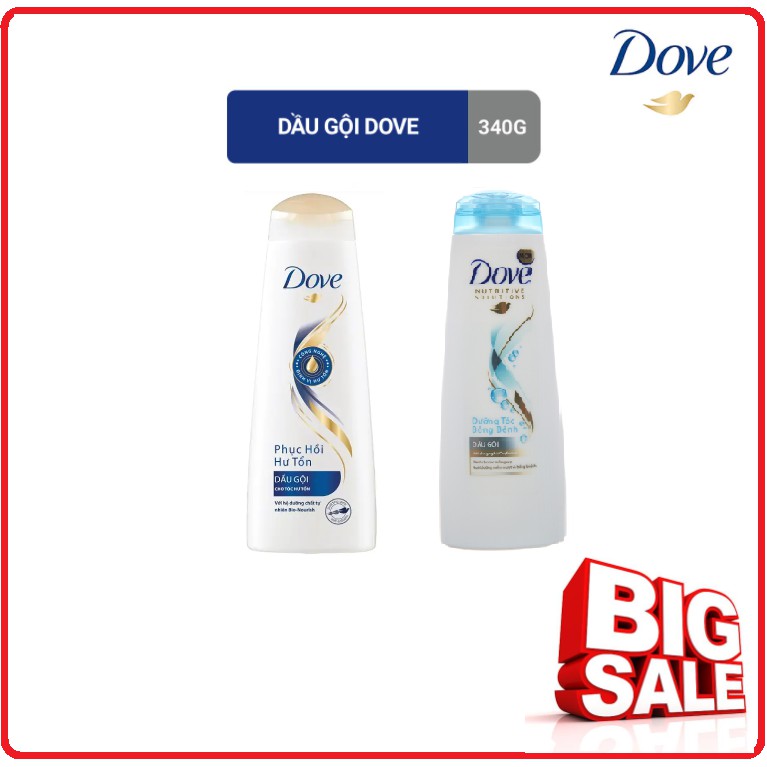 Dầu Gội DOVE Chai 325g ( Diện Mạo Mới )