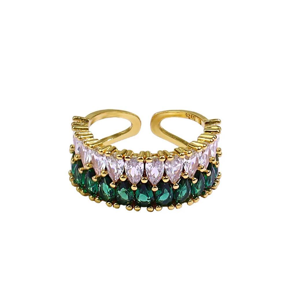 Nhẫn Hở Nhiều Màu Phong Cách Retro Sang Trọng Cho Nữ