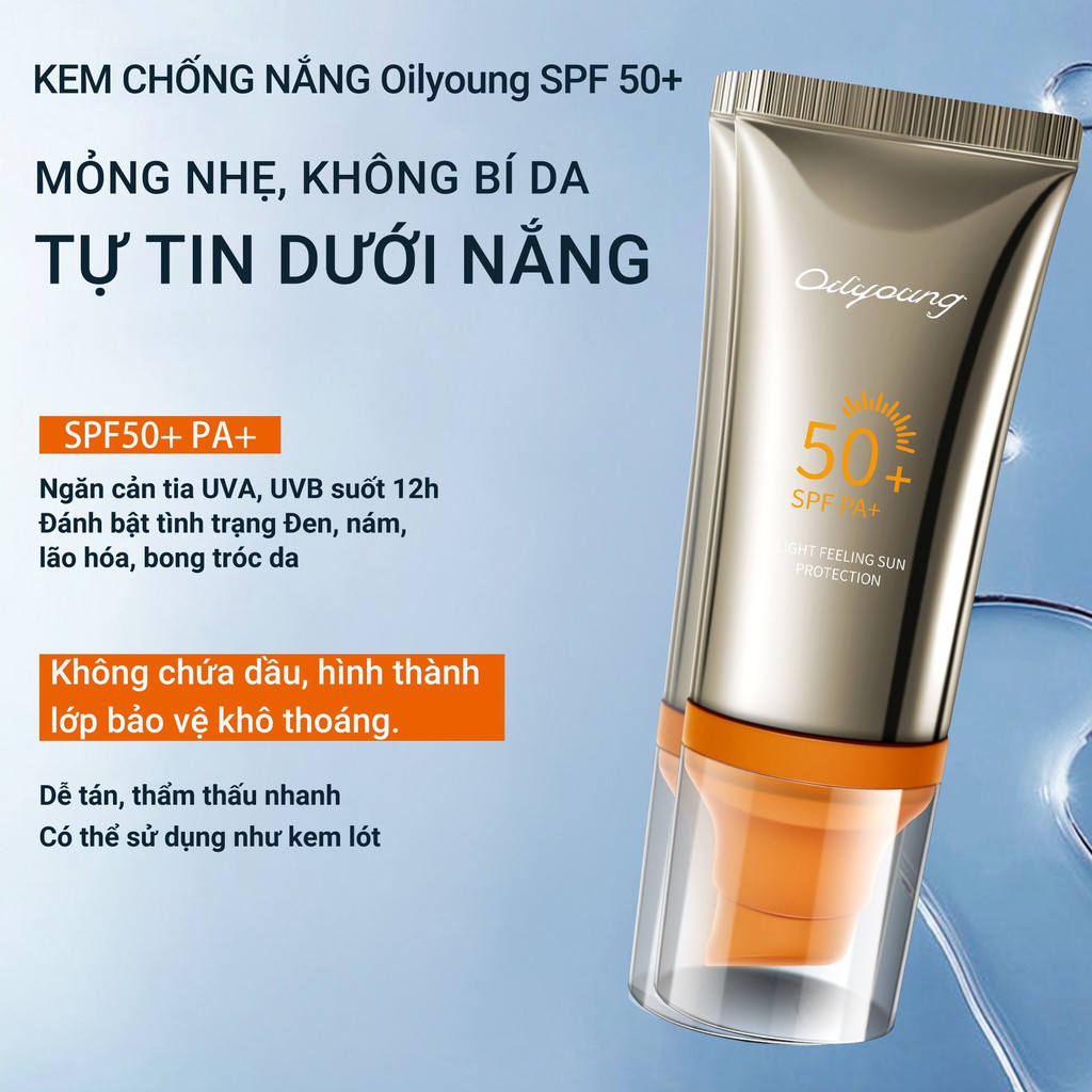 Kem Chống Nắng CIYAOO Oilyoung Bảo Vệ Da Hoàn Hảo UV 50 SPF 50g