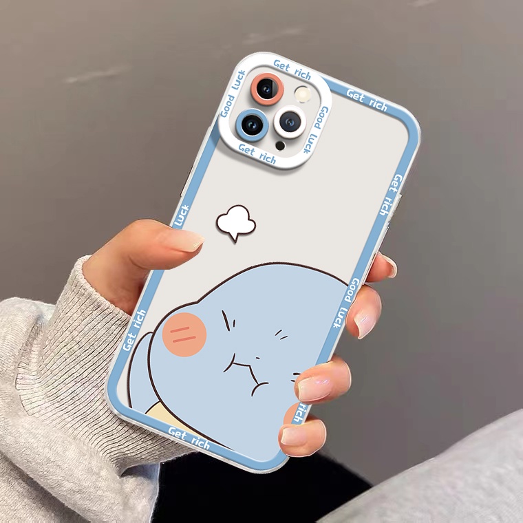 Ốp Điện Thoại Silicon TPU Mềm Trong Suốt Họa Tiết Hoạt Hình Cho IPhone 14 13 12 11 Pro X XR XS Max SE 6 6S 7 8 Plus
