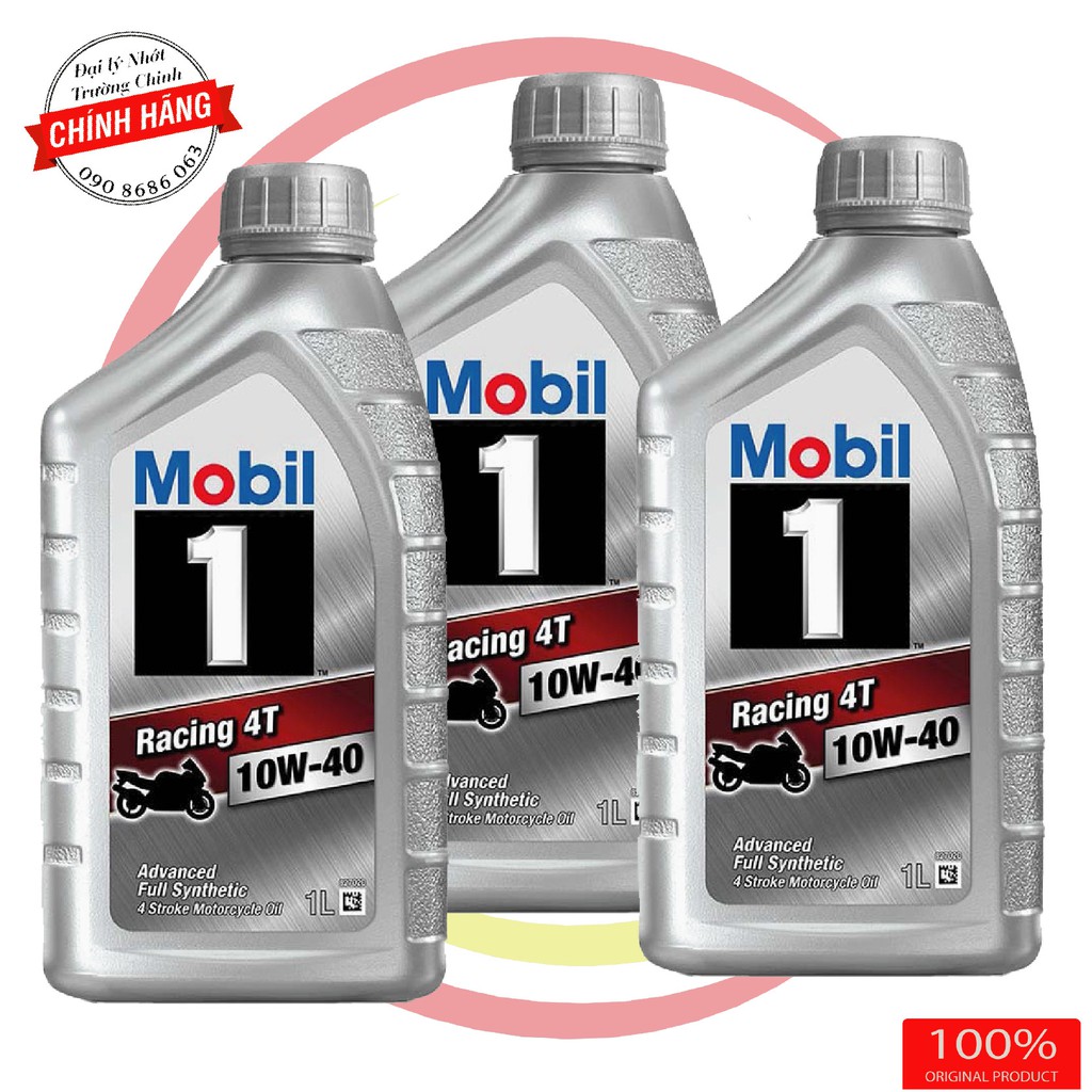 Nhớt Mobil 1 Racing 4T 10W40 Singapore dành cho xe số