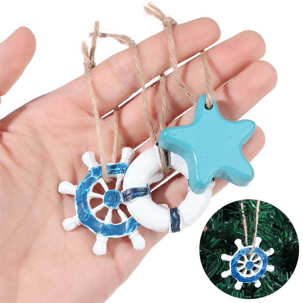LONTIME Phụ Kiện Cá Treo Tường Trang Trí Phong Cách Địa Trung Hải