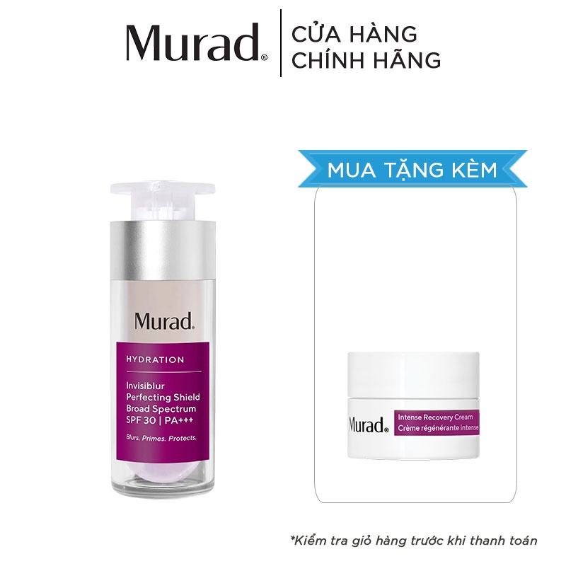 [Mã VISAPREMIUM giảm 150K]Kem Chống Nắng 3in1 Murad Invisiblur Perfecting Shield Broad Spectrum SPF 30 PA+++ 30ml