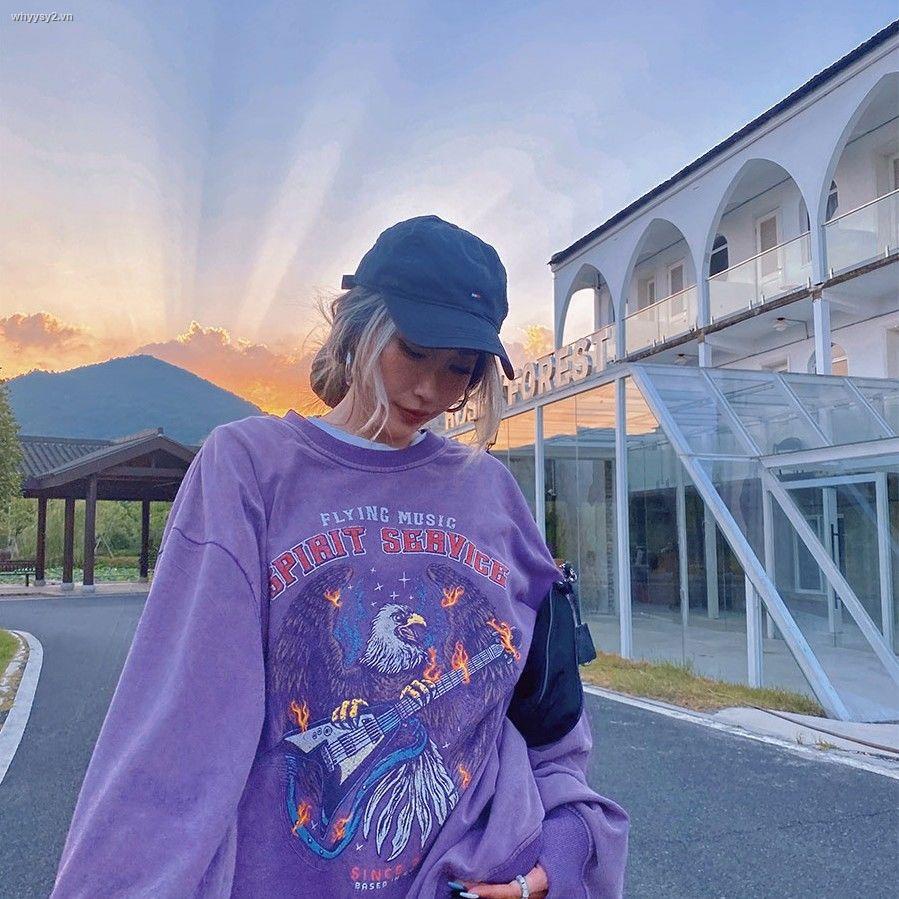 Áo Khoác Sweater Mỏng Phong Cách Hip Hop Cổ Điển Đường Phố Mỹ Hàng Mới Dành Cho Bạn Nữ 2021