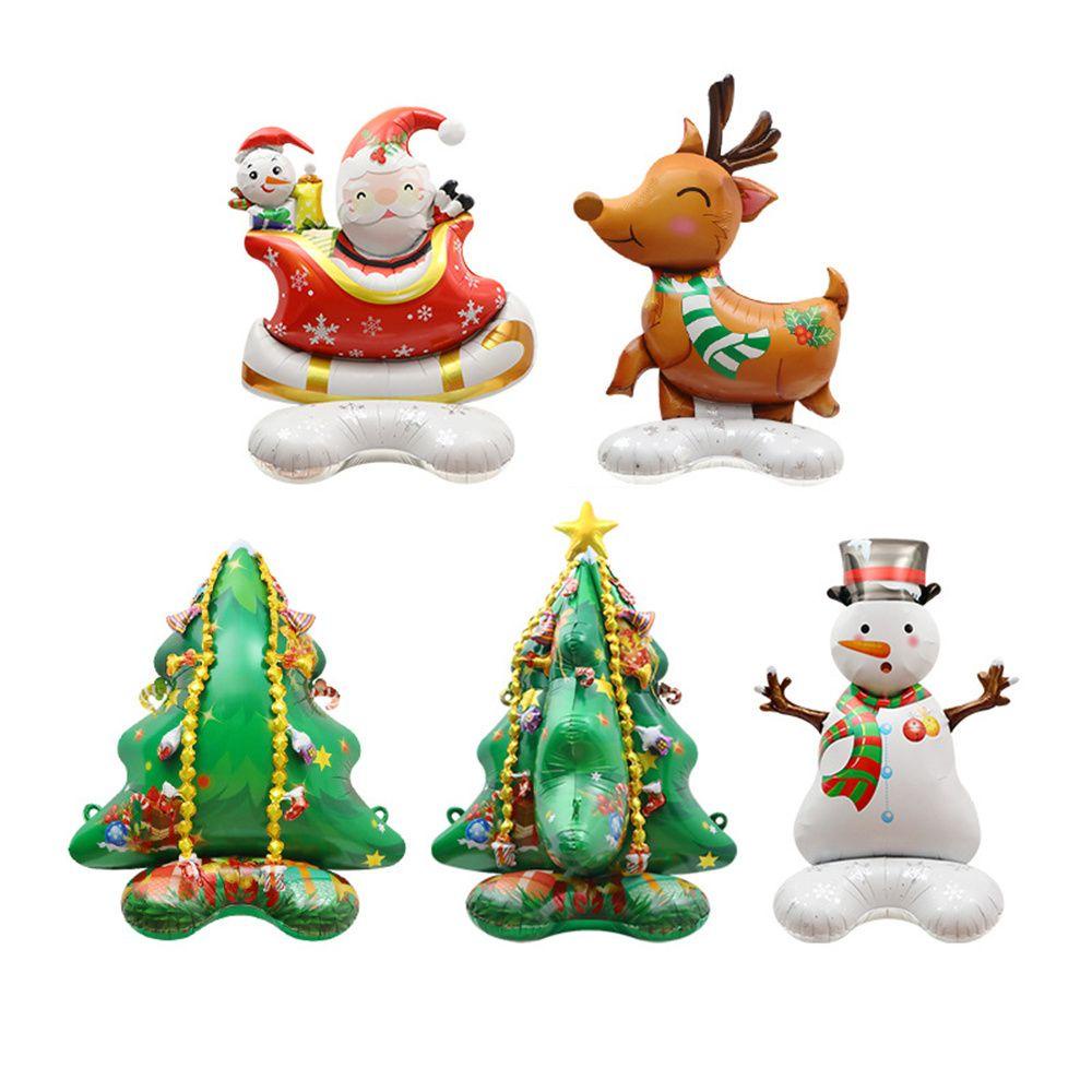 Bong Bóng Lá Nhôm Hình Ông Già Noel Trang Trí Giáng Sinh