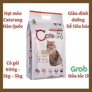 Thức ăn hạt cho mèo catsrang hàn quốc - thức ăn khô cho mèo, túi 1kg hạt thức ăn mèo catrang