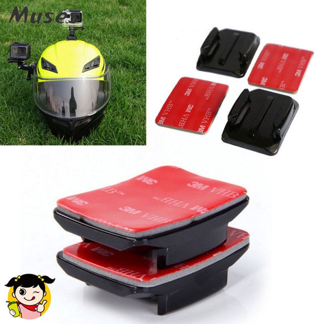Muse07 Bộ đế dán mặt cong/mặt phẳng cho máy ảnh Gopro/gopro hero2 / gopro hero3/; gopro HD hero2/ gopro HD hero3/sport DV