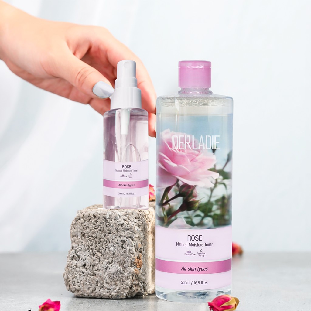 Nước Hoa Hồng Cấp Ẩm Kháng Viêm Derladie Rose Natural Moisture ...