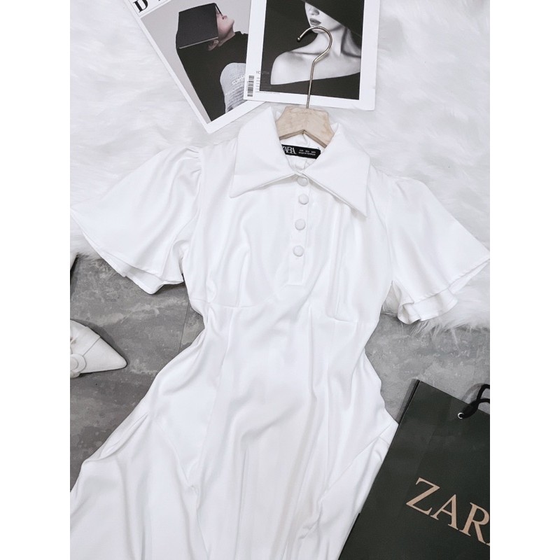 BÁN SỈ VÁY TRẮNG CÚC BỌC TAY XOÈ CHO NỮ | BigBuy360 - bigbuy360.vn