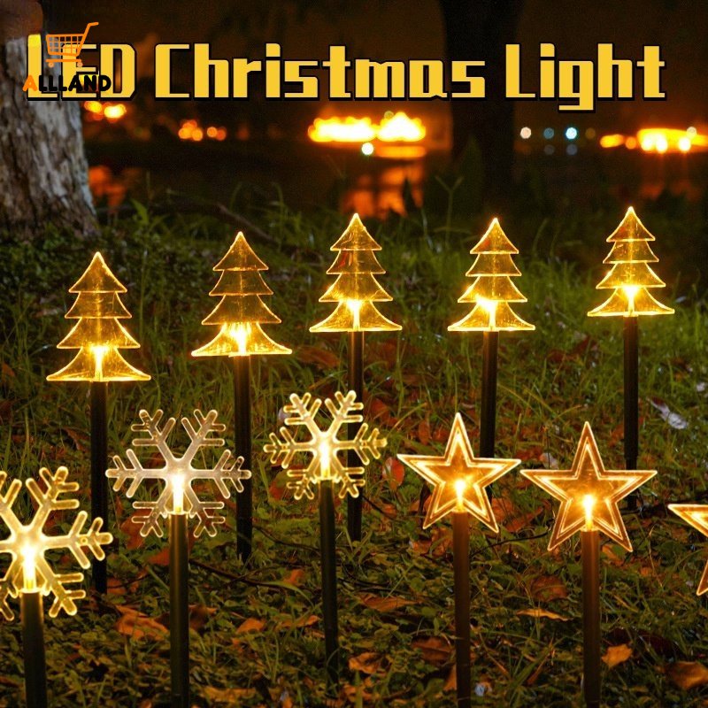 Đèn Trang Trí Sân Vườn Tiết Kiệm Năng Lượng Hình Bông Tuyết / Ngôi Sao Chống Thấm Nước