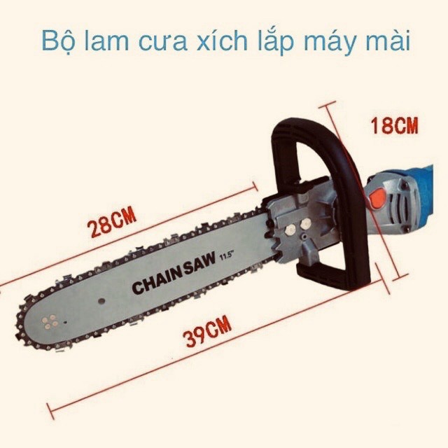 Bộ Lam Cưa Xích Gắn Máy Mài Cầm Tay Loại Bén Bền Và Êm