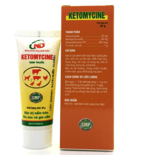 Kem Bôi Ketomycine 25g – Giải Quyết Vấn Đề Về Nấm Cho Thú Cưng – Vật Nuôi - Chăm Sóc Thú Cưng