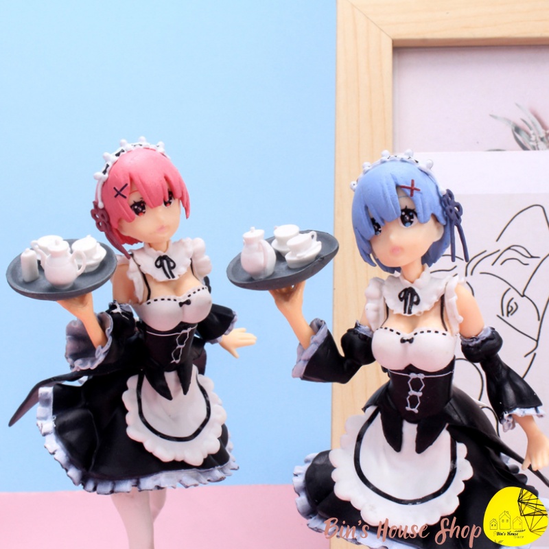 Đồ Chơi Mô Hình- Mô hình Anime- Nhân vật cô hầu gái Re:zero PVC cao 17.5cm
