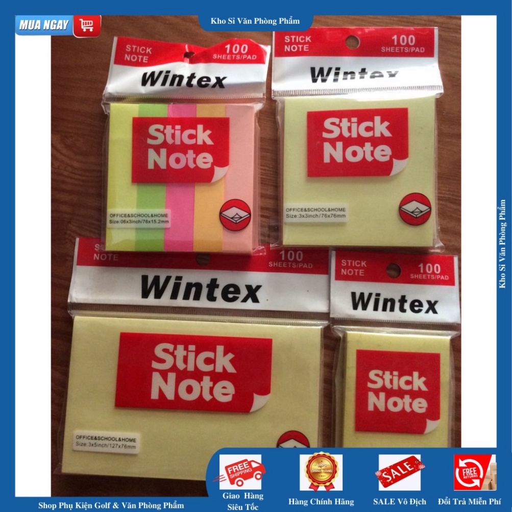 Giấy note,giấy nhớ,giấy ghi chú size To 3x5inch (12,7x7,6cm ) [ VPP GIÁ XƯỞNG  ]