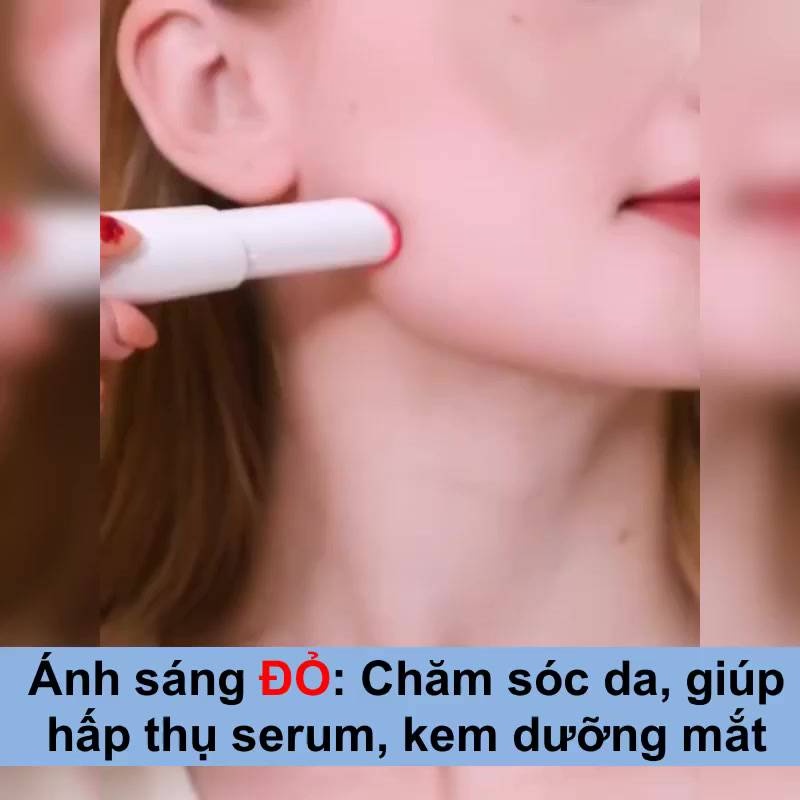 Bút Massage Trị Thâm Mắt Cầm Tay Đa Năng Rulax, Nhỏ Gọn Tiện Lợi, Trị Thâm Môi Thâm Mắt 2IN1 [Bảo Hành 12 Tháng]