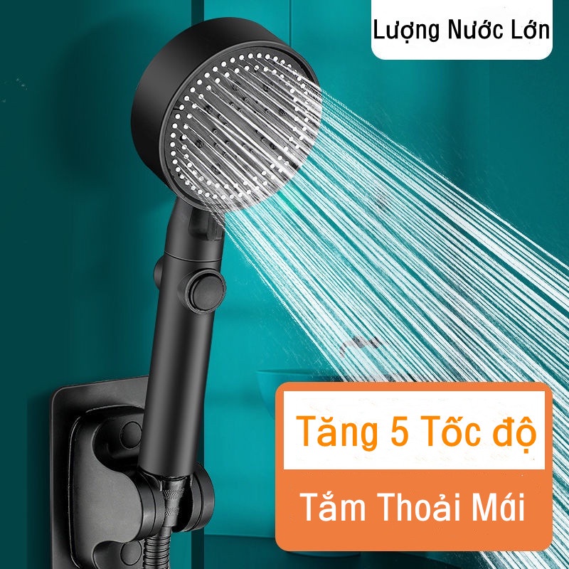 Vòi hoa sen áp suất cao với 5 chế độ tiện lợi cho nhà tắm vòi sen tăng áp