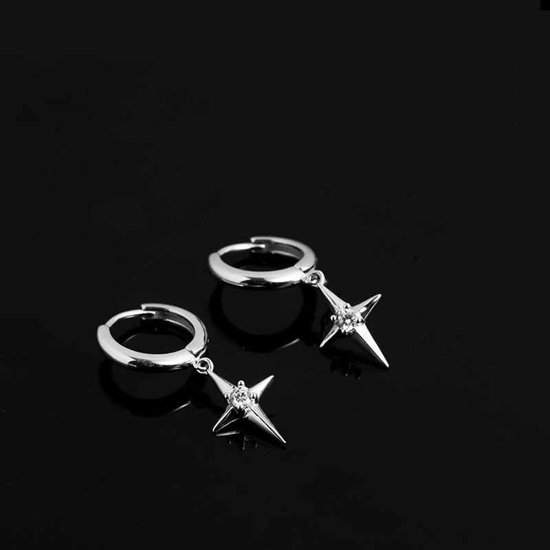 Một Cặp Bông Tai Ngôi Sao / Chữ Thập / Hình Học Bất Đối Xứng Phong Cách hip hop Cá Tính
