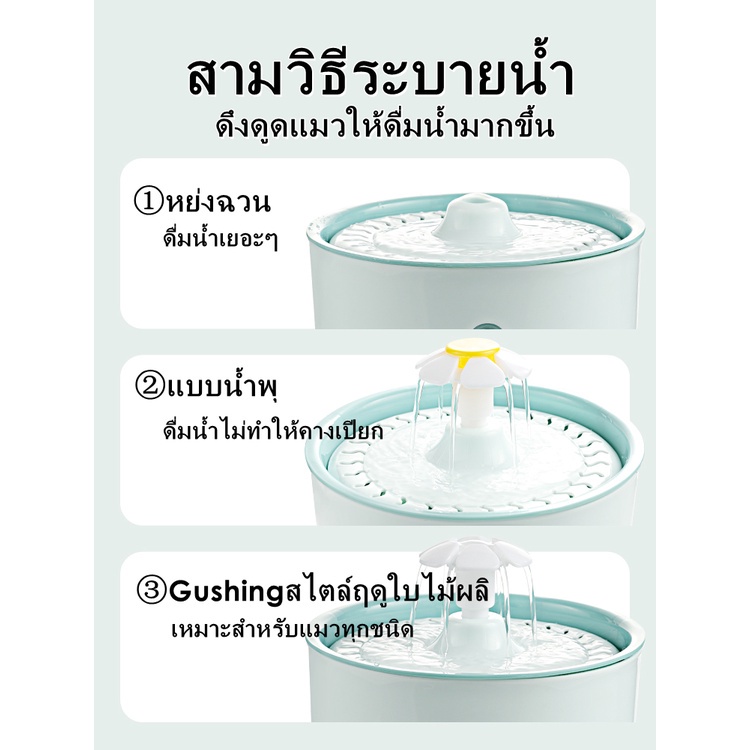 MASTI Máy uống nước tự động có đèn LED cho thú cưng LI0229