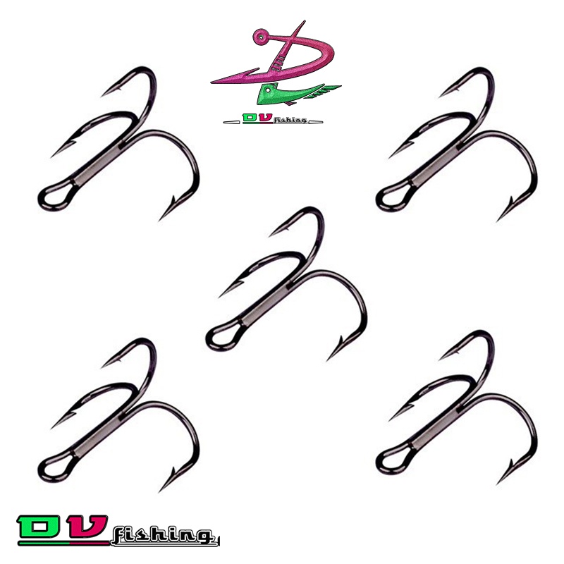 Lưỡi câu ba tiêu { BKK } - { THƯỜNG } không gỉ độ cứng cao tải khỏe nhiều cỡ lưỡi. !!!