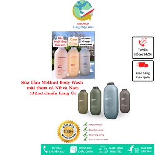 Sữa Tắm organic Method Body Wash Mùi Hương cả Nữ và Nam 532ml Chuẩn Hàng Úc 100% từ thiên nhiên