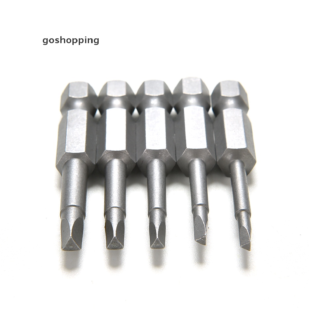 Set 5 Mũi Tua Vít Đầu Tam Giác Từ Tính Bằng Thép 1 / 4 50mm 50mm Chuyên Dụng