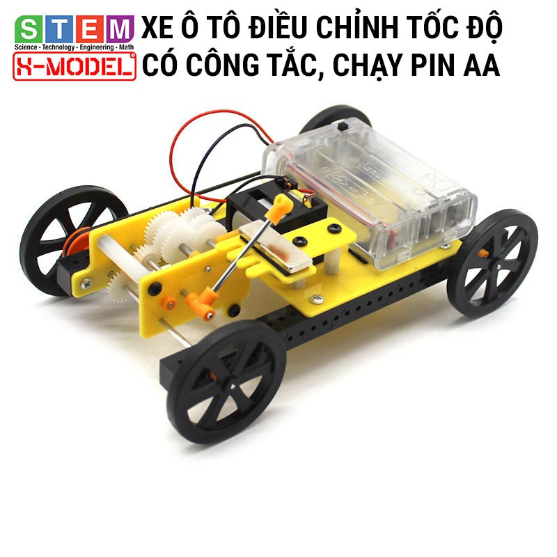 Đồ chơi, thông minh sáng tạo STEM Xe ô tô 4 bánh điều chỉnh động cơ bánh xe X-MODEL ST34 cho bé [Giáo dục STEM, STEAM]