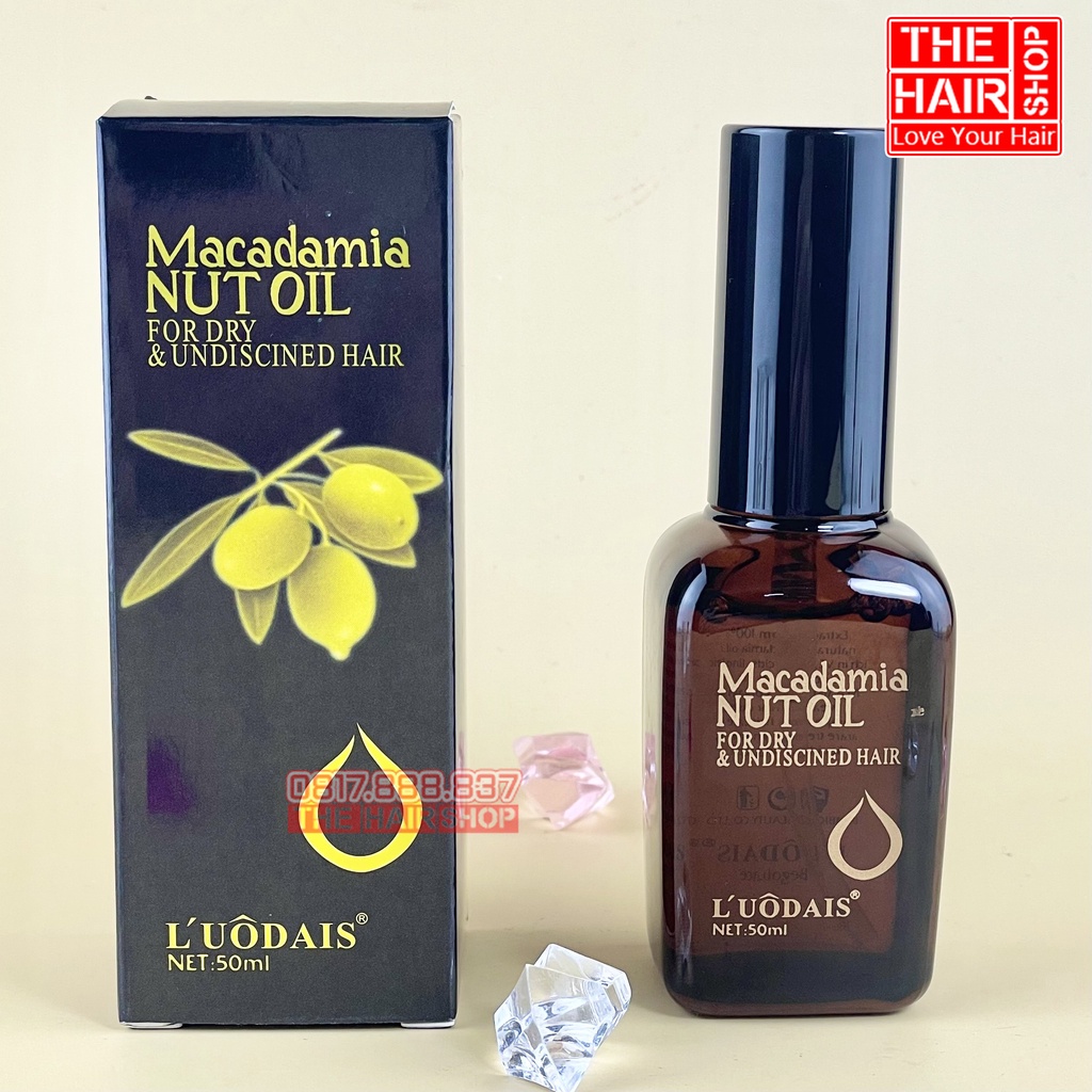 Tinh dầu dưỡng tóc MACADAMIA serum dưỡng tóc uốn Luodais NUT OIL 50ML, Nhập khẩu chính hãng chuyên gia phục hồi tóc