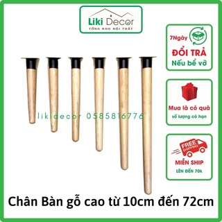 Chân gỗ bàn trà phòng khách decor gỗ tần bì nhập khẩu LikiDecor
